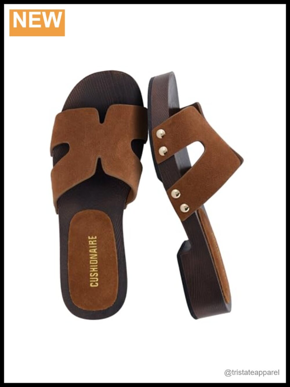 Genuine Leather Suede Platform Heeled Slide Sandals Women Adjustable Strap